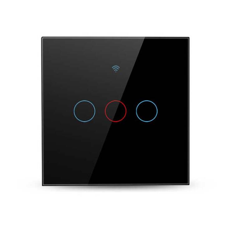 تصویر پشت کلید لمسی هوشمند سه پل تویا Tuya