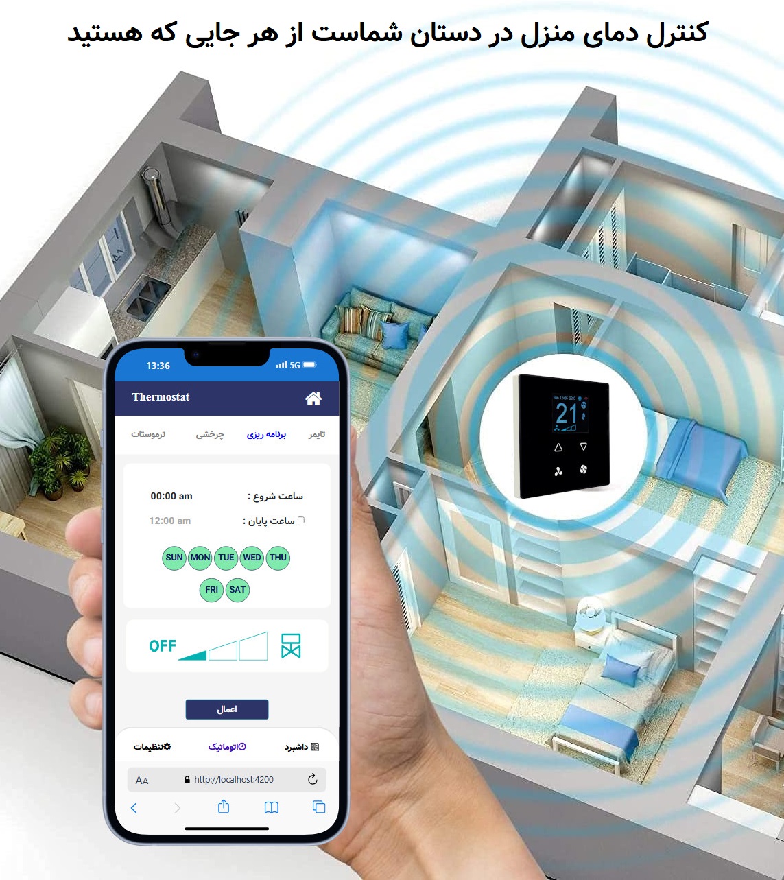 ترموستات فن کویل هوشمند